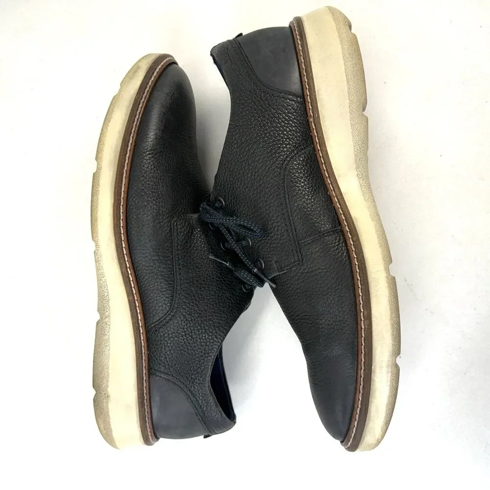 ECCO Men's Aurora Hybrid Tie Derby Oxfords Black Leather EU 46 Size 12-12.5 US